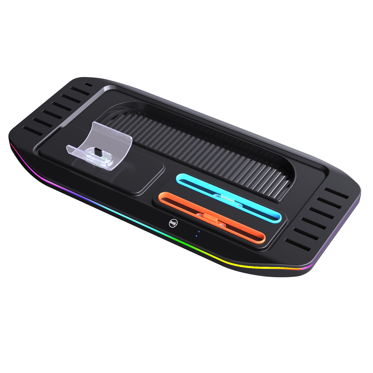 Switch2 multi-function base (two joy-con + one  NS PRO controller charging slots)