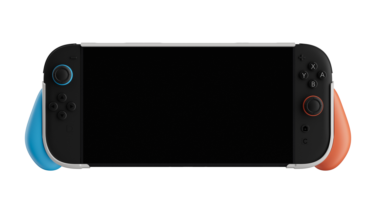 SWITCH2 Multi-function Red and White Game Console Grip