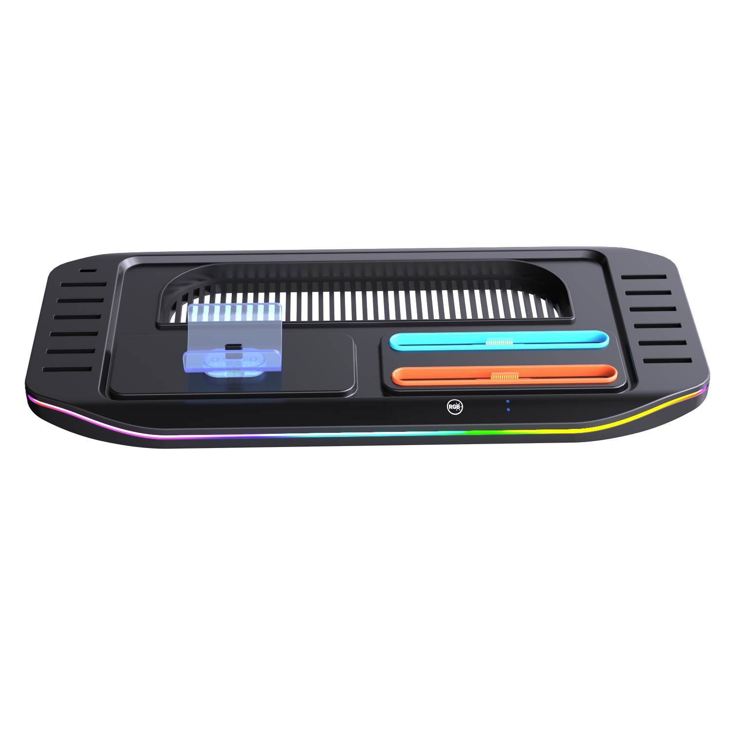 Switch2 multi-function base (two joy-con + one  NS PRO controller charging slots)