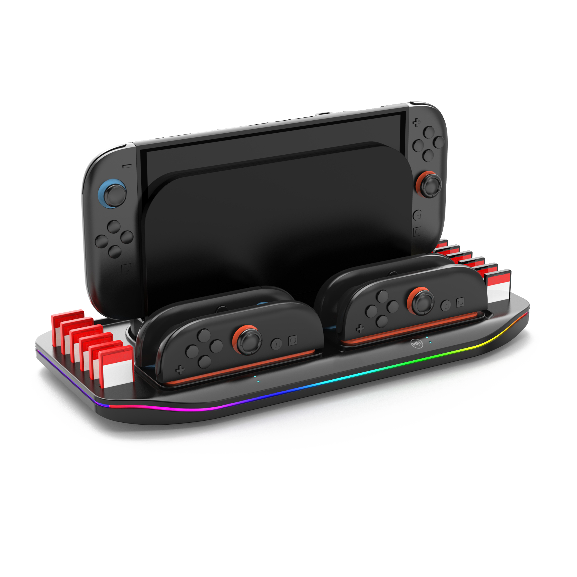 Switch2 multi-function base (four joy-con charging slots)