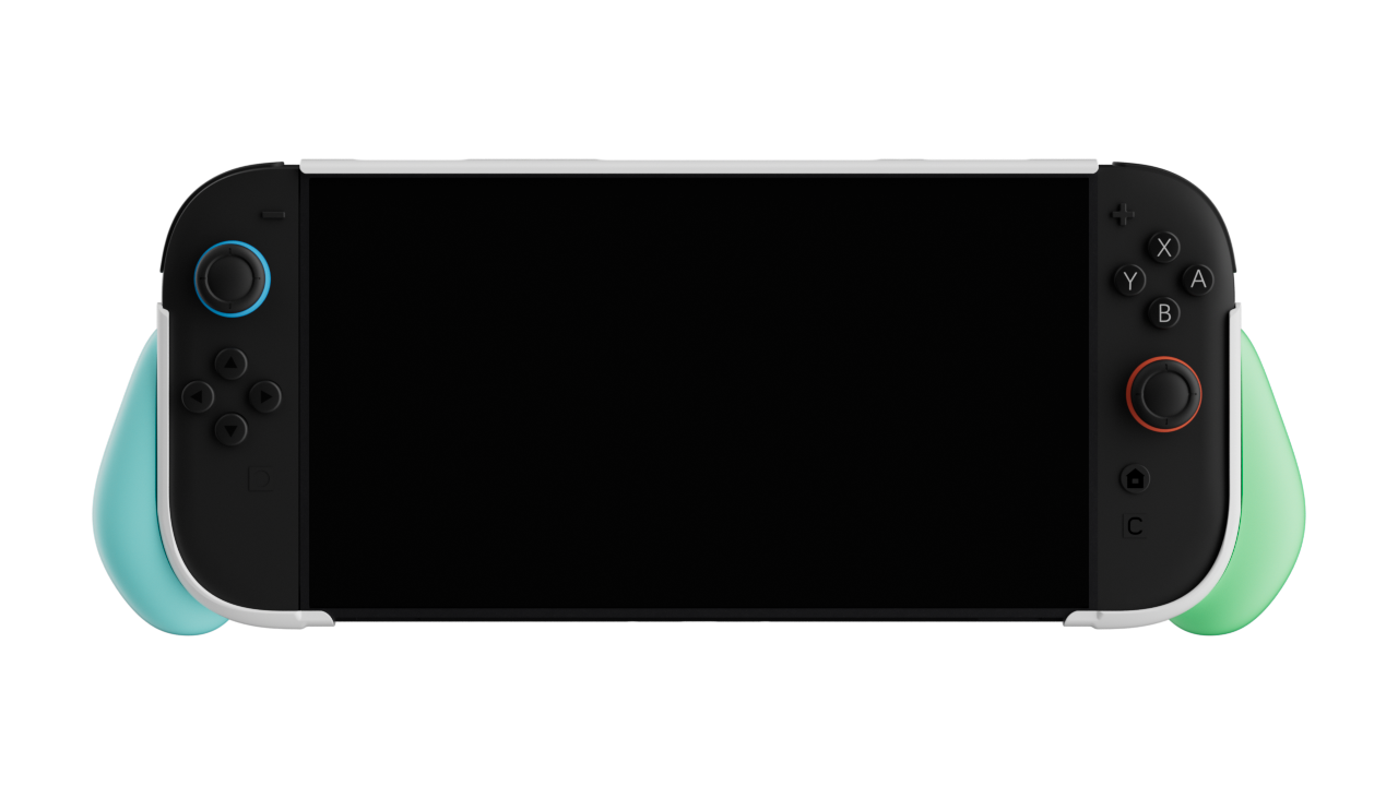 SWITCH2 Multi-function Red and White Game Console Grip